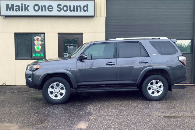 Toyota 2019 4Runner with professional window tint in North Bay